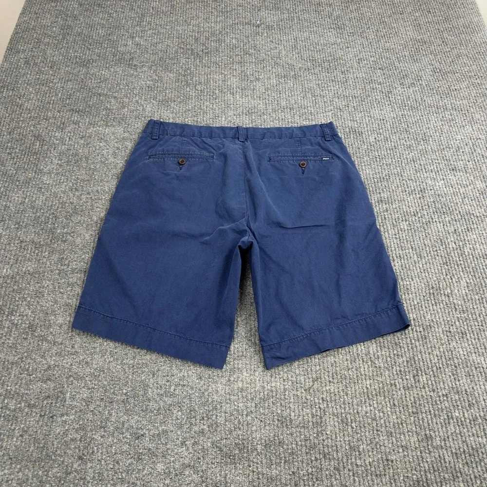 Polo Ralph Lauren Chino Shorts Mens 33‎ Blue Cotton Classic Fit Casual Preppy
